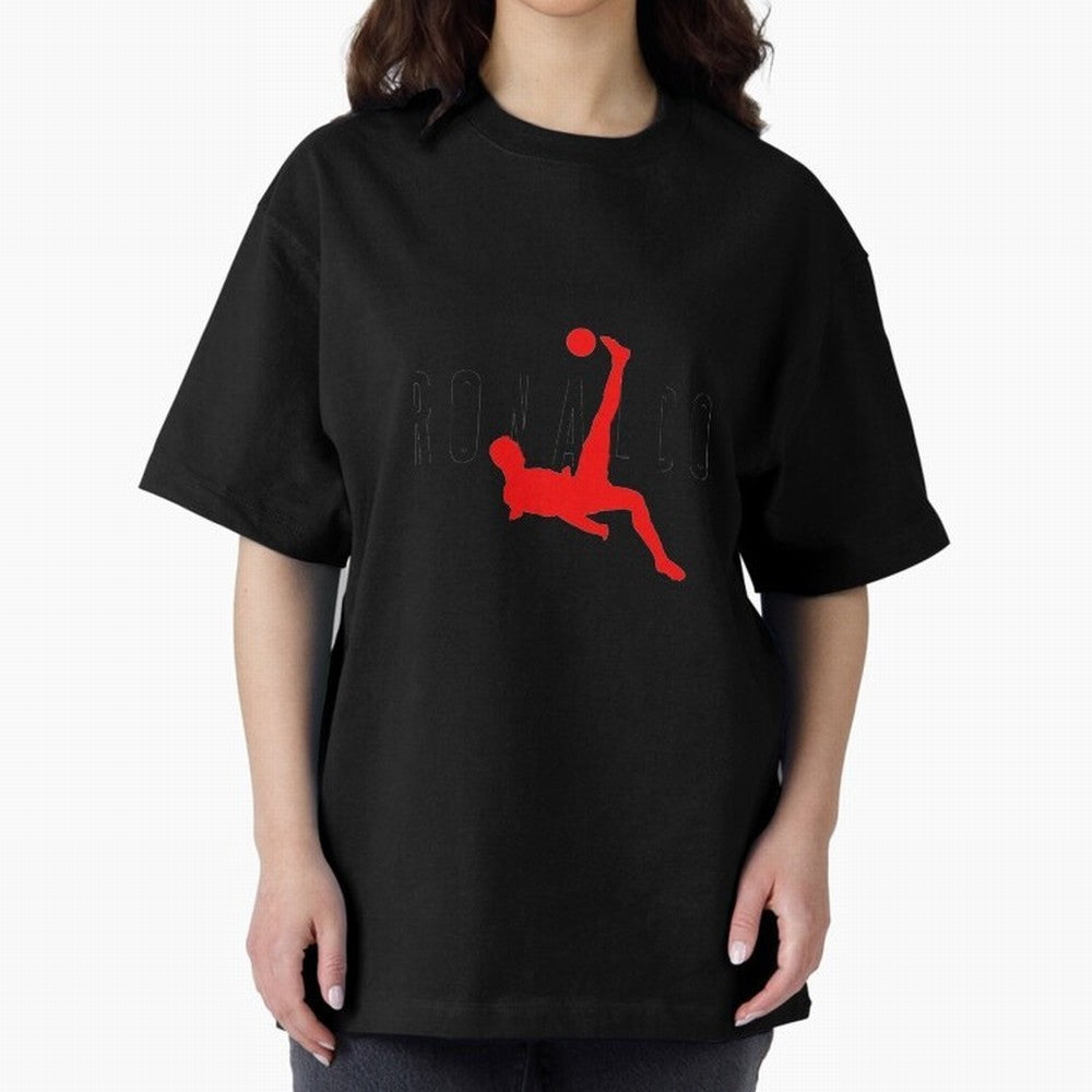 Air Ronaldo Oversized T-Shirt Cheer through Every Moment of Match Day Hype around FIFA World Cup 2026, Mbappe, England, Goal Celebration Energy, Supporter Heritage, Football Icons and Worldwide Tournament Joy; Made for Collectors Who Enjoy Iconic