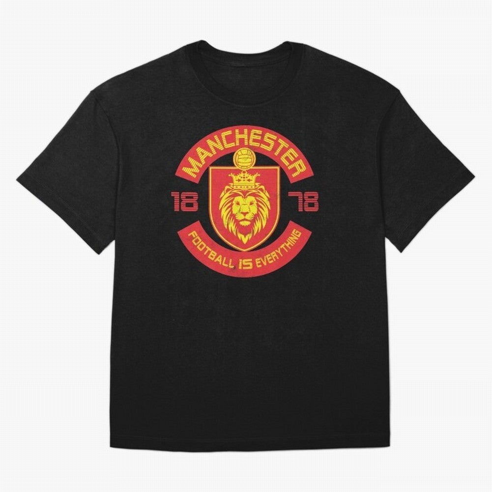 Football Is Everything - Manchester Squad Retro Oversized T-Shirt Enjoy the Biggest Football Party of FIFA World Cup 2026 Highlighting Mbappe, Brazil Energy, Goal Celebration Energy, Supporter Heritage, Football Icons and Worldwide Tournament Joy;