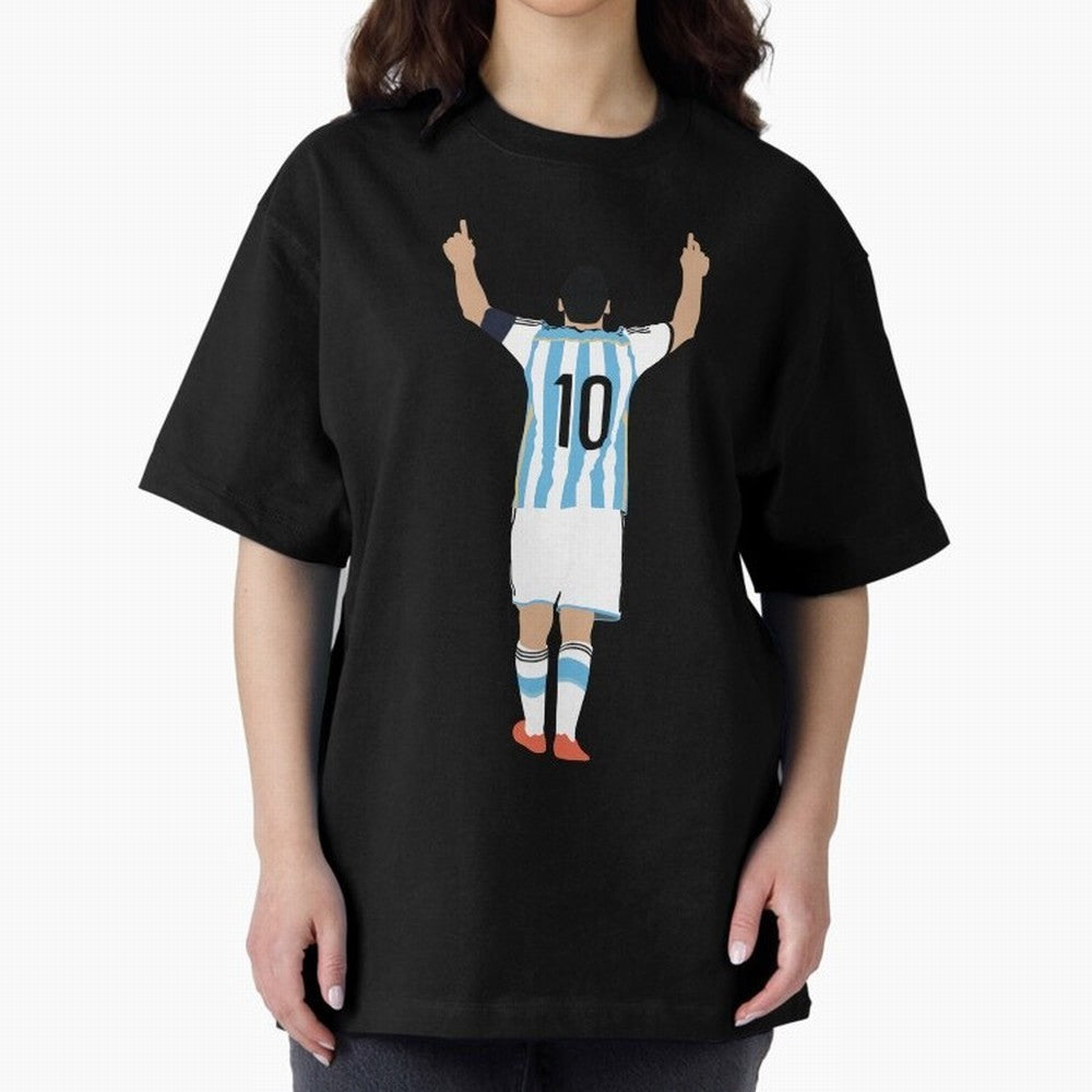 Lionel Messi, #m30 Oversized T-Shirt Share the Excitement of FIFA World Cup 2026 Group Stage Highlighting Mbappe, Argentina and Brazil Energy, Football History, Final Match Energy, Crowd Noise and Once in a Lifetime Moments; Created for Match Day