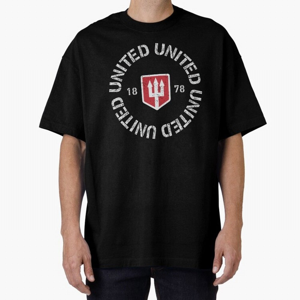 Manchester United Retro Vintage Oversized T-Shirt Support Your Favorite Stars during Match Day Hype around FIFA World Cup 2026, Mbappe and Neymar, Argentina, France and Brazil, Goal Celebration Energy, Supporter Heritage, Football Icons and