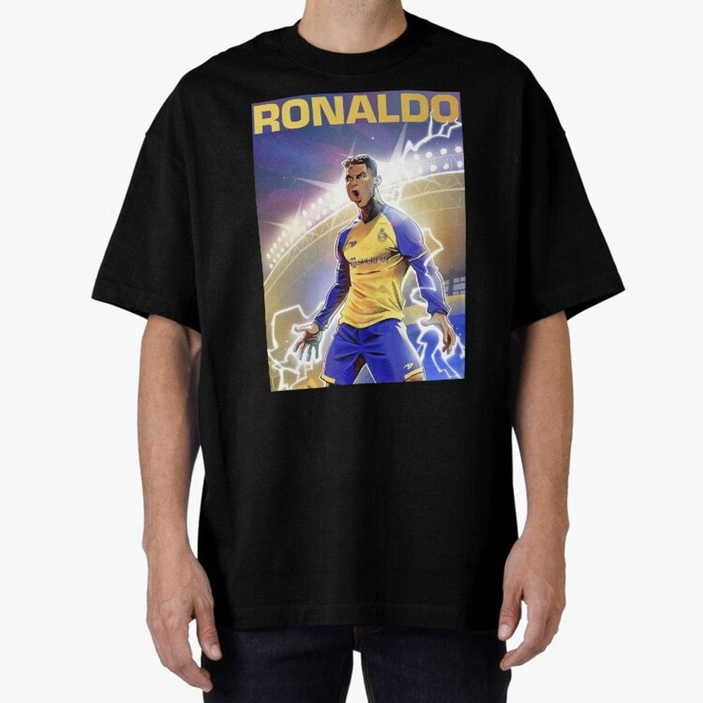 Ronaldo Al-Nassr Football Club - Oversized T-Shirt Bring a Champion Mindset to the FIFA World Cup 2026 Group Stage Journey through CR7 Highlights, Brazil Pride, Soccer Culture, Superstar Moments, National Team Dreams and Competitive Fire; Great for