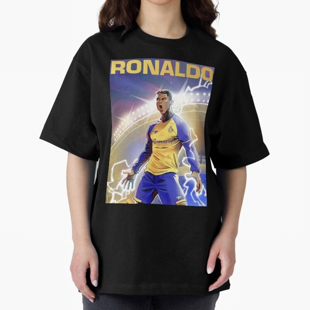 Ronaldo Al-Nassr Football Club - Oversized T-Shirt Bring a Champion Mindset to the FIFA World Cup 2026 Group Stage Journey through CR7 Highlights, Brazil Pride, Soccer Culture, Superstar Moments, National Team Dreams and Competitive Fire; Great for