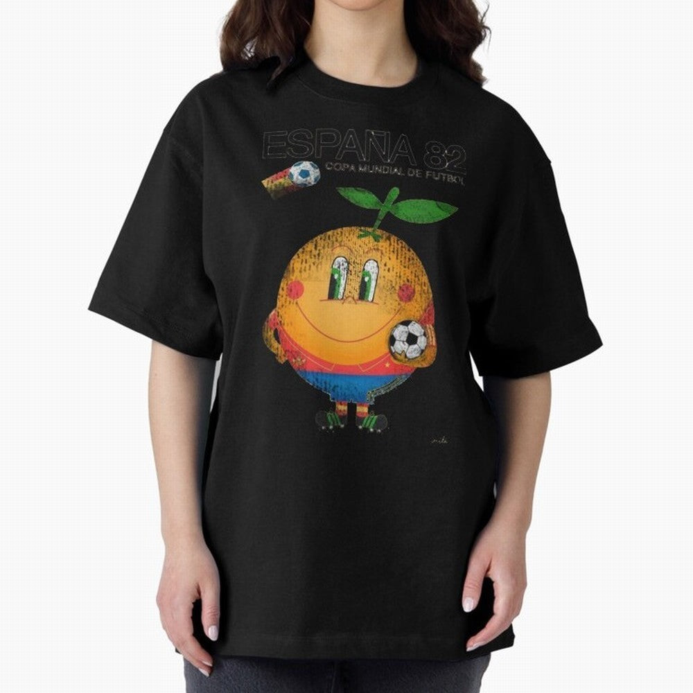 Espana 82 Oversized T-Shirt Bring FIFA World Cup 2026 USA Canada Mexico Inspired by Haaland, England Energy, Match Day Excitement, Supporter Culture, Golden Goals and Global Football Passion; Made for Die Hard Supporters, Soccer Lovers, Game Day