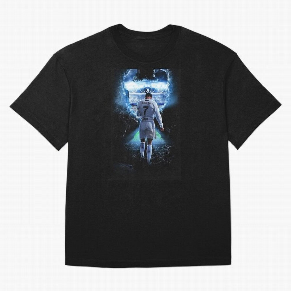 Football player Oversized T-Shirt Live for the Drama of FIFA World Cup 2026 Built around Messi, CR7 and Mbappe, France Energy, Football Festival Excitement, Trophy Ambitions, Country Rivalries and Star Player Buzz; Great for Supporters Who Love