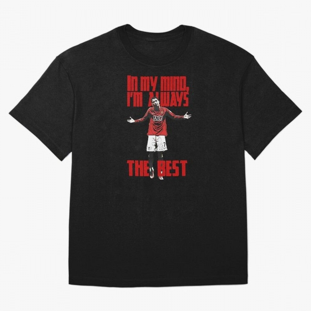 Cristiano Ronaldo Vintage - In My Mind I'm Always THE BEST Oversized T-Shirt Experience FIFA World Cup 2026 Group Stage Spirit, Centered on Portugal, Spain and Germany, CR7 and Messi, Stadium Chants, National Pride, Trophy Dreams and Unforgettable