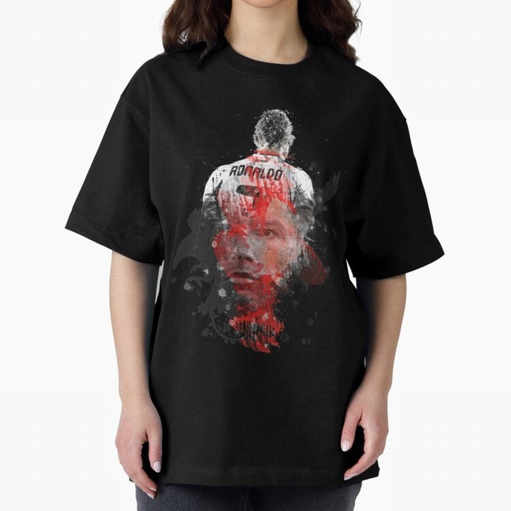 Cristiano Ronaldo Cristiano Ronaldo Oversized T-Shirt Step into FIFA World Cup 2026 USA Canada Mexico Driven by CR7 and Messi, Argentina and Brazil Energy, Worldwide Fan Energy, Dramatic Goals, Stadium Lights and Championship Celebrations; Perfect