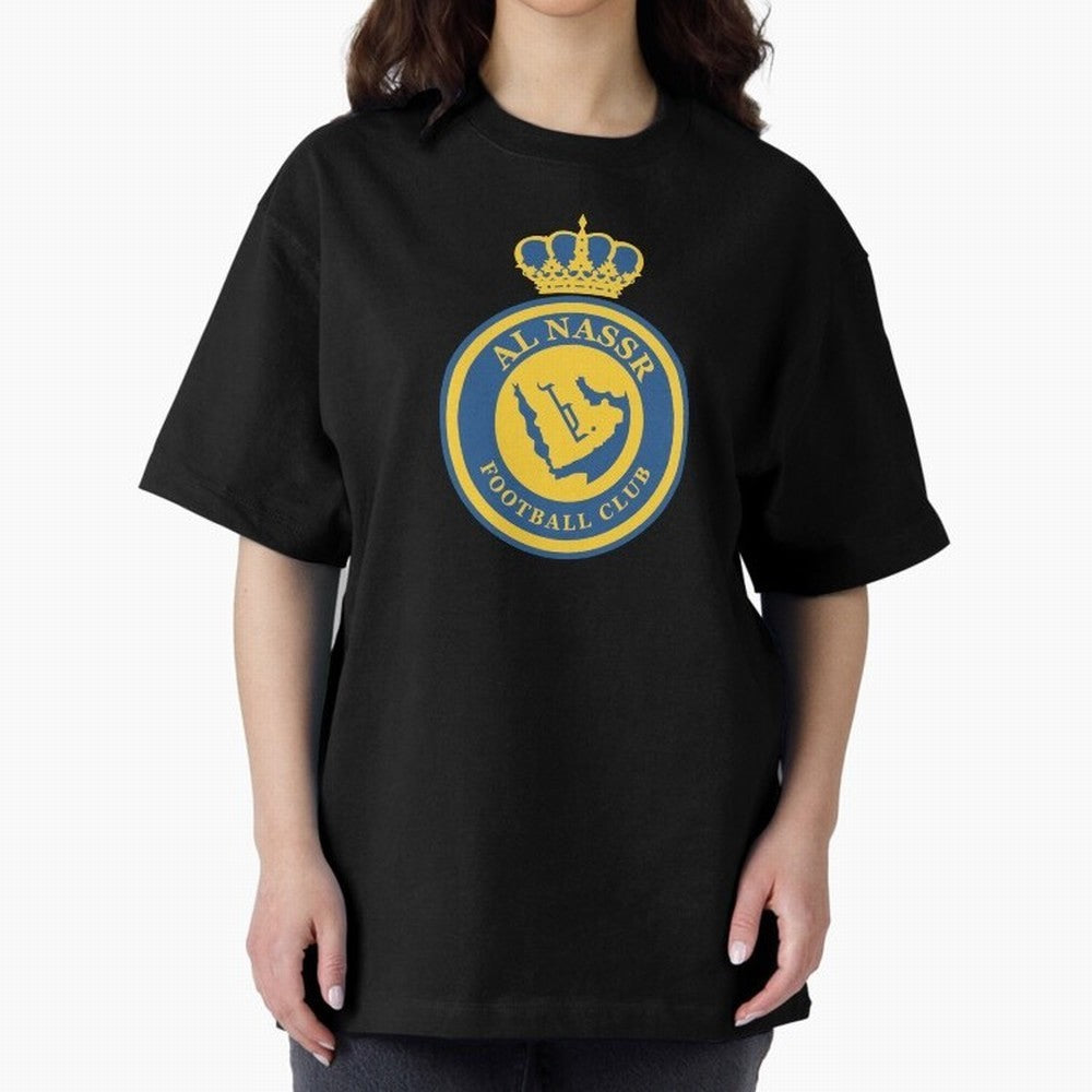 Al-Nassr Football Club - Oversized T-Shirt Share Global Football Passion for FIFA World Cup 2026 USA Canada Mexico, Driven by Haaland, Netherlands, Championship Spirit, Famous Goals, Roaring Crowds and International Football Unity; Perfect for