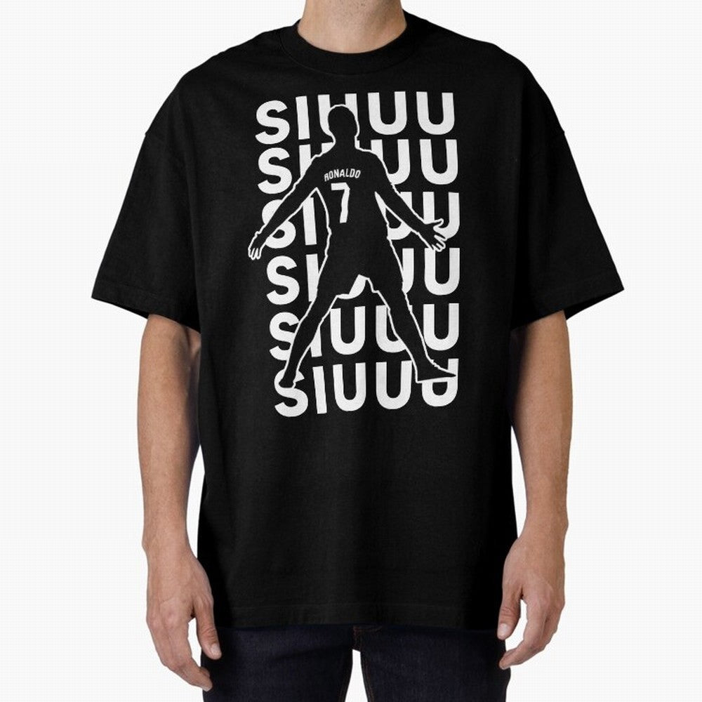 siuuu ronaldo Cristiano CR7 memes MUFC Oversized T-Shirt Honor Champions and Dreams in FIFA World Cup 2026 Group Stage Spirit, Centered on Germany, CR7 and Messi, Champion Mindset, Group Stage Buzz, Knockout Tension and Passionate Fan Culture;