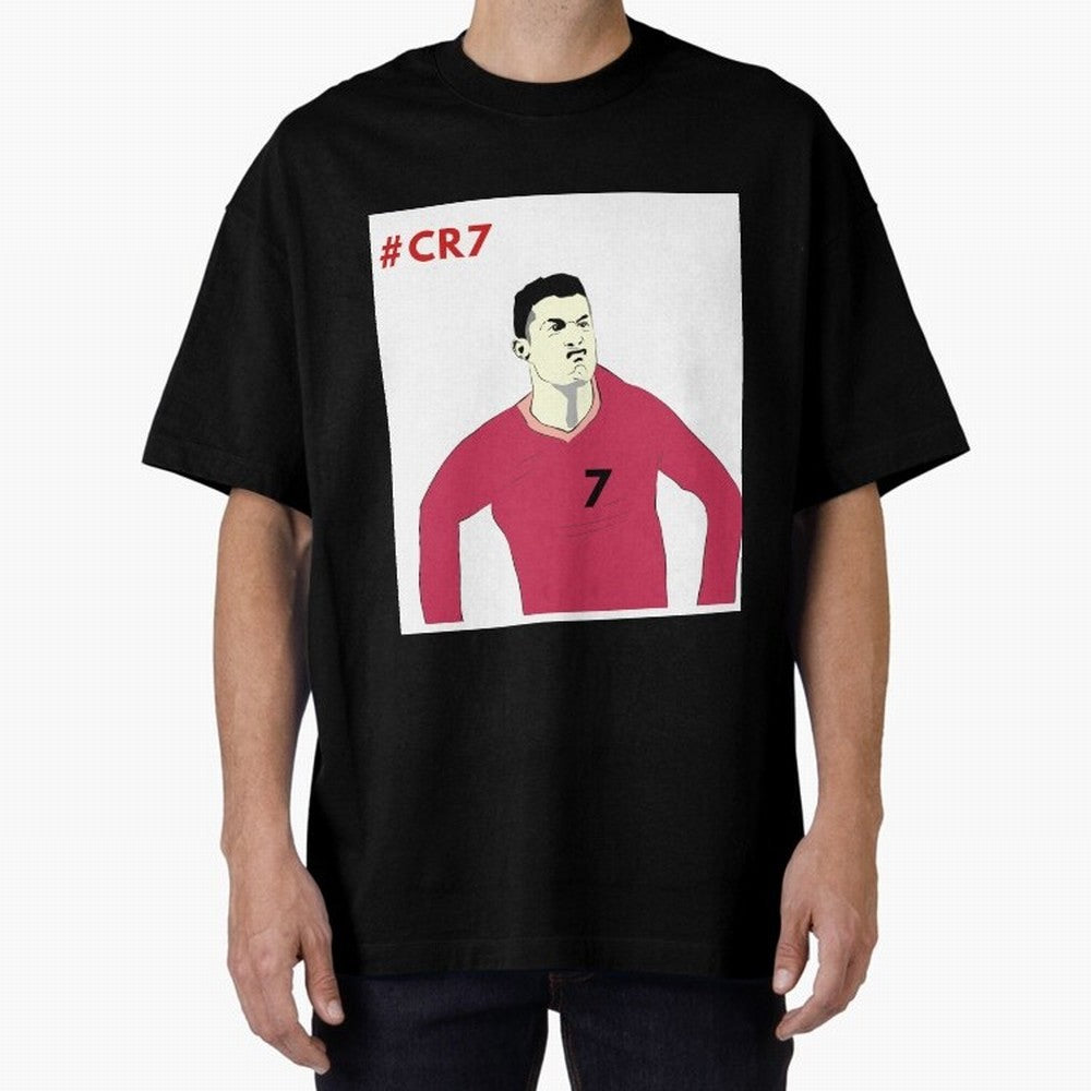 Cristiano ronaldo Oversized T-Shirt Step into Match Day Hype around FIFA World Cup 2026 USA Canada Mexico, Mbappe and Neymar, Spain and Netherlands, Match Day Excitement, Supporter Culture, Golden Goals and Global Football Passion; Ideal for