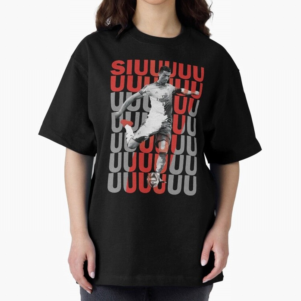 Siuuuuuu Cristiano Ronaldo Oversized T-Shirt Keep Football History Alive during FIFA World Cup 2026 USA Canada Mexico Spirit, Made for Spain, Mbappe, Sports Nostalgia, International Competition, Famous Players and Unforgettable Victories; Ideal for