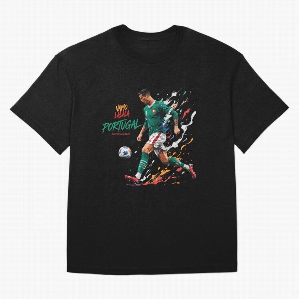 Portugal CR7 Fan World Cup 26 Oversized T-Shirt Cheer through Every Moment of Global Football Passion for FIFA World Cup 2026 Group Stage, Capturing Messi, England, France and Netherlands, Worldwide Fan Energy, Dramatic Goals, Stadium Lights and