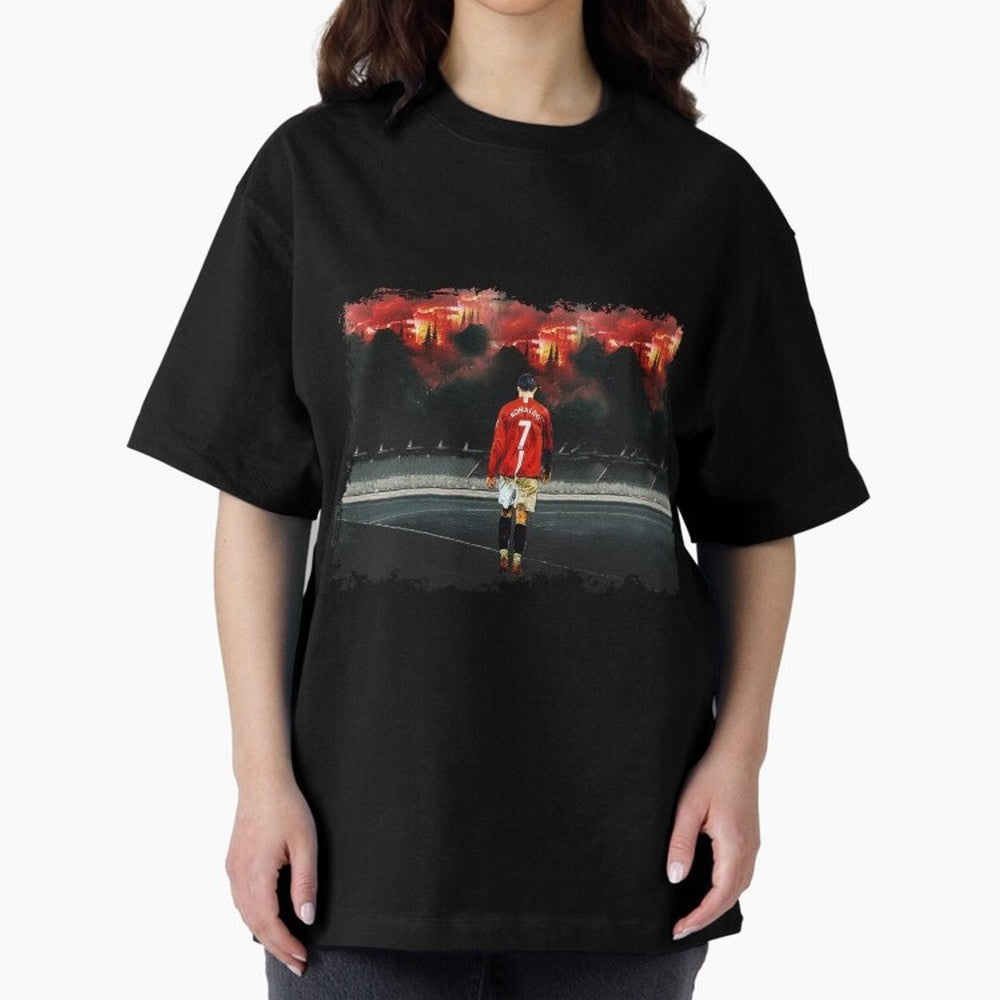Cristiano Ronaldo 8K Oversized T-Shirt Bring Home Match Day Hype around FIFA World Cup 2026 USA Canada Mexico, Messi, Neymar and Mbappe, England, France and Netherlands, Sports Nostalgia, International Competition, Famous Players and Unforgettable