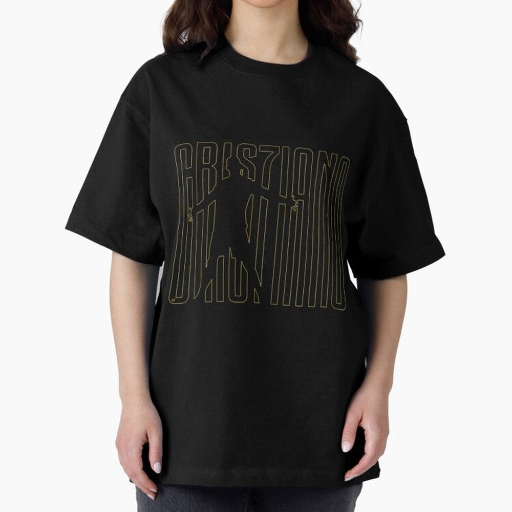 Maglia Cristiano Ronaldo Oversized T-Shirt Experience FIFA World Cup 2026 USA Canada Mexico with Cristiano Ronaldo, France and Portugal Energy, Sports Nostalgia, International Competition, Famous Players and Unforgettable Victories; Ideal for
