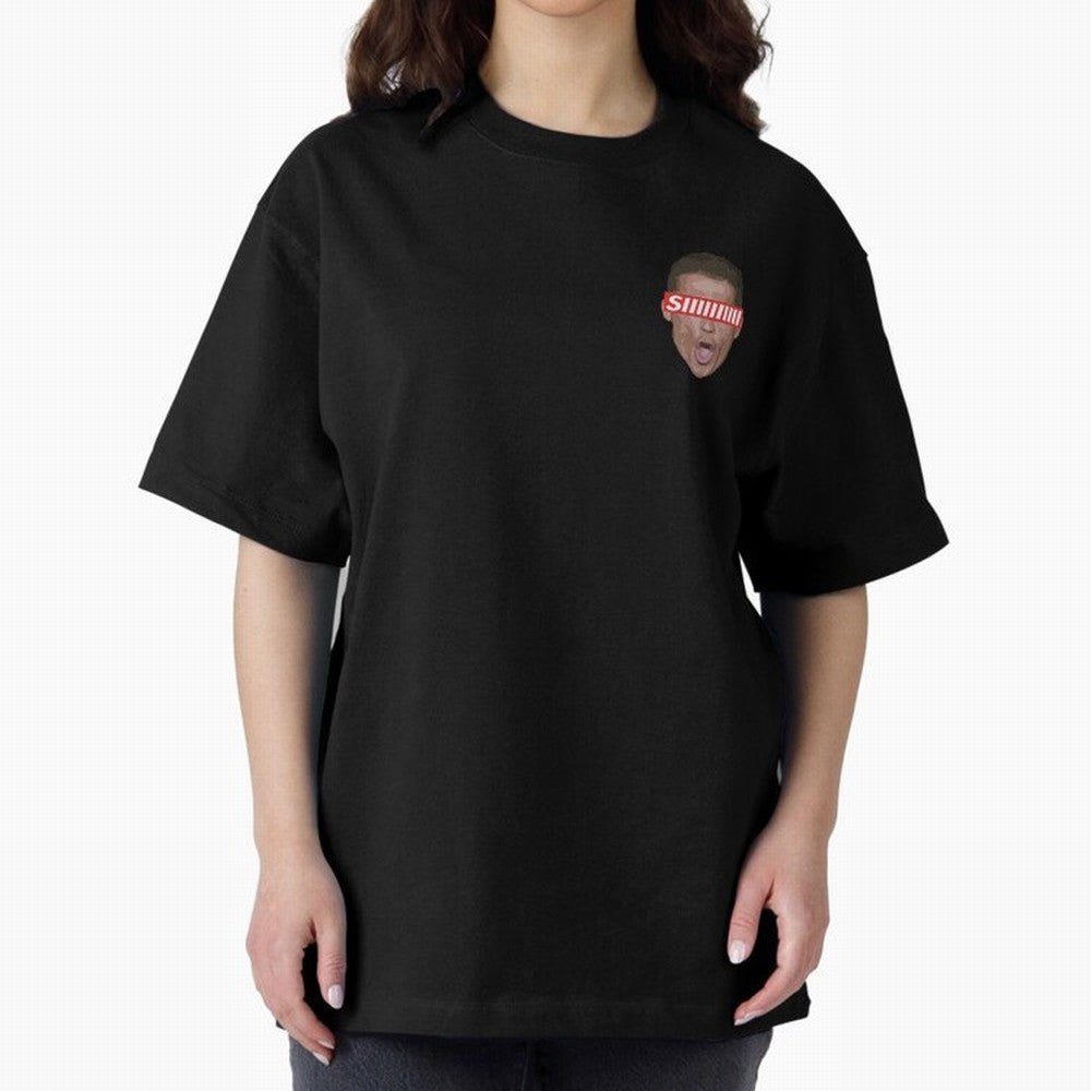 SIIII - Cristiano Ronaldo - Floating Head Oversized T-Shirt Honor Champions and Dreams in Match Day Hype around FIFA World Cup 2026 Group Stage, Haaland, Spain, Retro Football Energy, Iconic Rivalries, Trophy Chase Drama and Stadium Atmosphere;