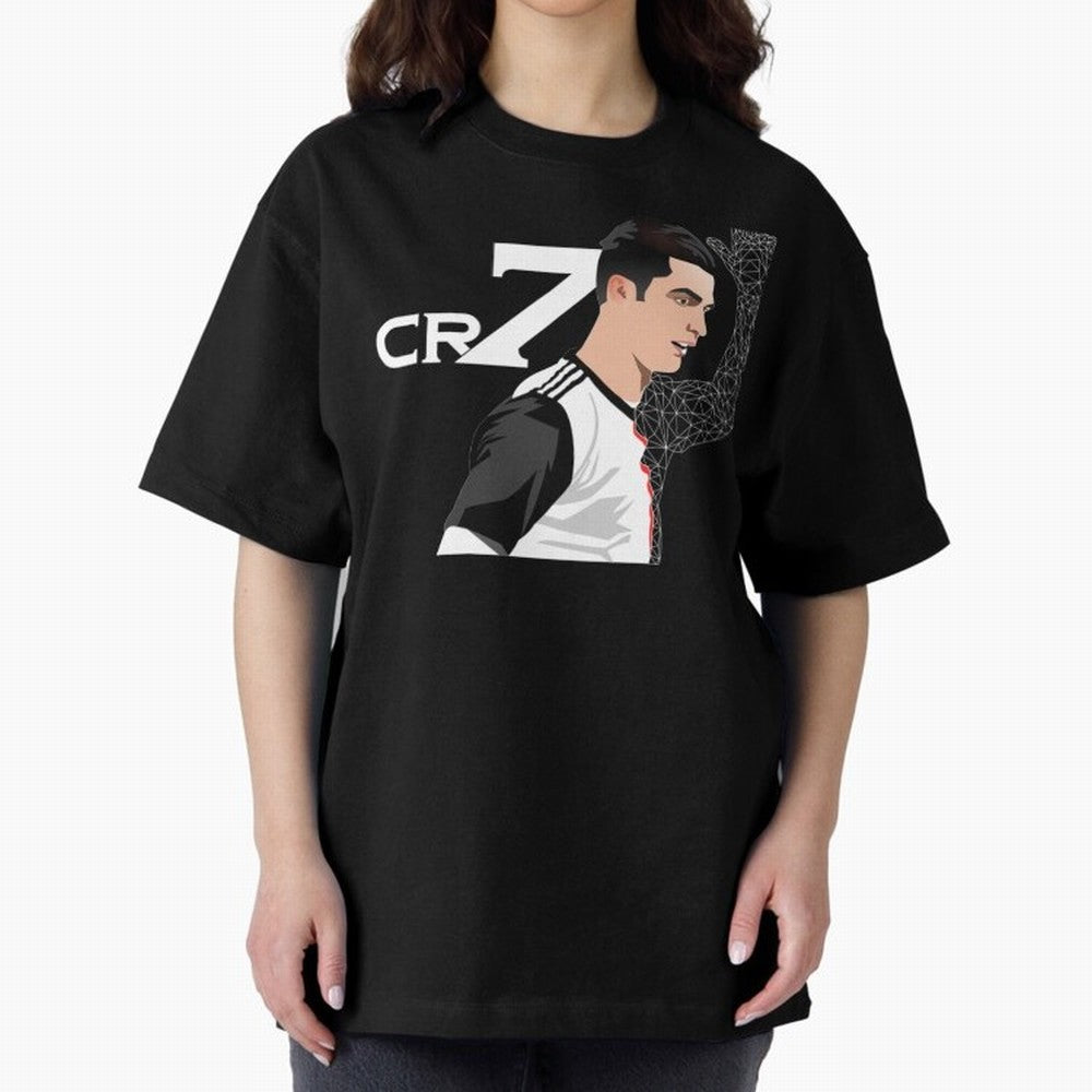 Cristiano Ronaldo 7 Cristiano Ronaldo Cristiano Oversized T-Shirt Show Up for the Glory of FIFA World Cup 2026 Group Stage Spirit, Made for France and Portugal, Messi, Neymar and Mbappe, Championship Spirit, Famous Goals, Roaring Crowds and