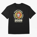 Portugal 2026 World Football Oversized T-Shirt Celebrate Fan Culture around Global Football Passion for FIFA World Cup 2026 USA Canada Mexico, Built around CR7 and Messi, France and Portugal, Fan Favorite Moments, National Team Passion, Big Match