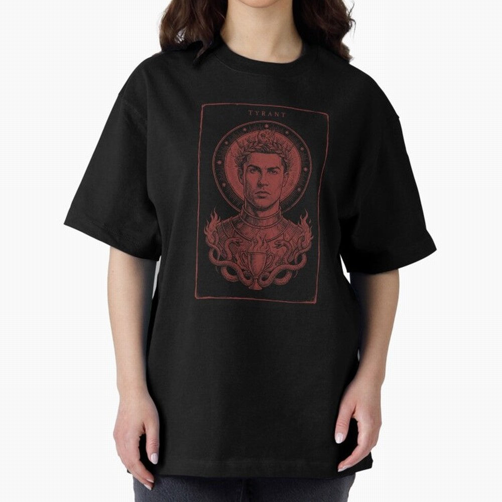 Ronaldo ¡ª The Relentless Ascendant Oversized T-Shirt Relive the Noise and Pride of the FIFA World Cup 2026 Group Stage Journey through Haaland and Mbappe Highlights, Brazil, Portugal and Argentina Pride, Worldwide Fan Energy, Dramatic Goals,