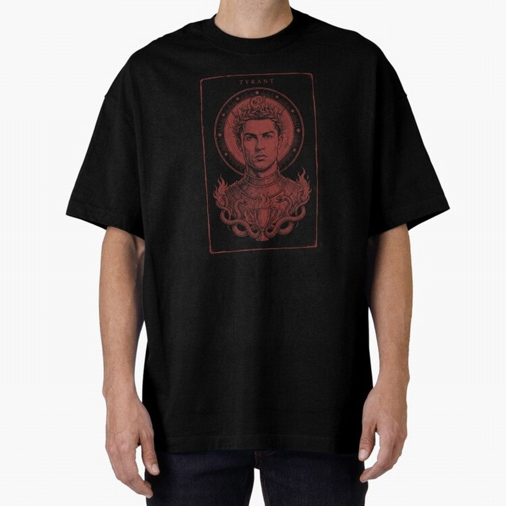 Ronaldo ¡ª The Relentless Ascendant Oversized T-Shirt Relive the Noise and Pride of the FIFA World Cup 2026 Group Stage Journey through Haaland and Mbappe Highlights, Brazil, Portugal and Argentina Pride, Worldwide Fan Energy, Dramatic Goals,