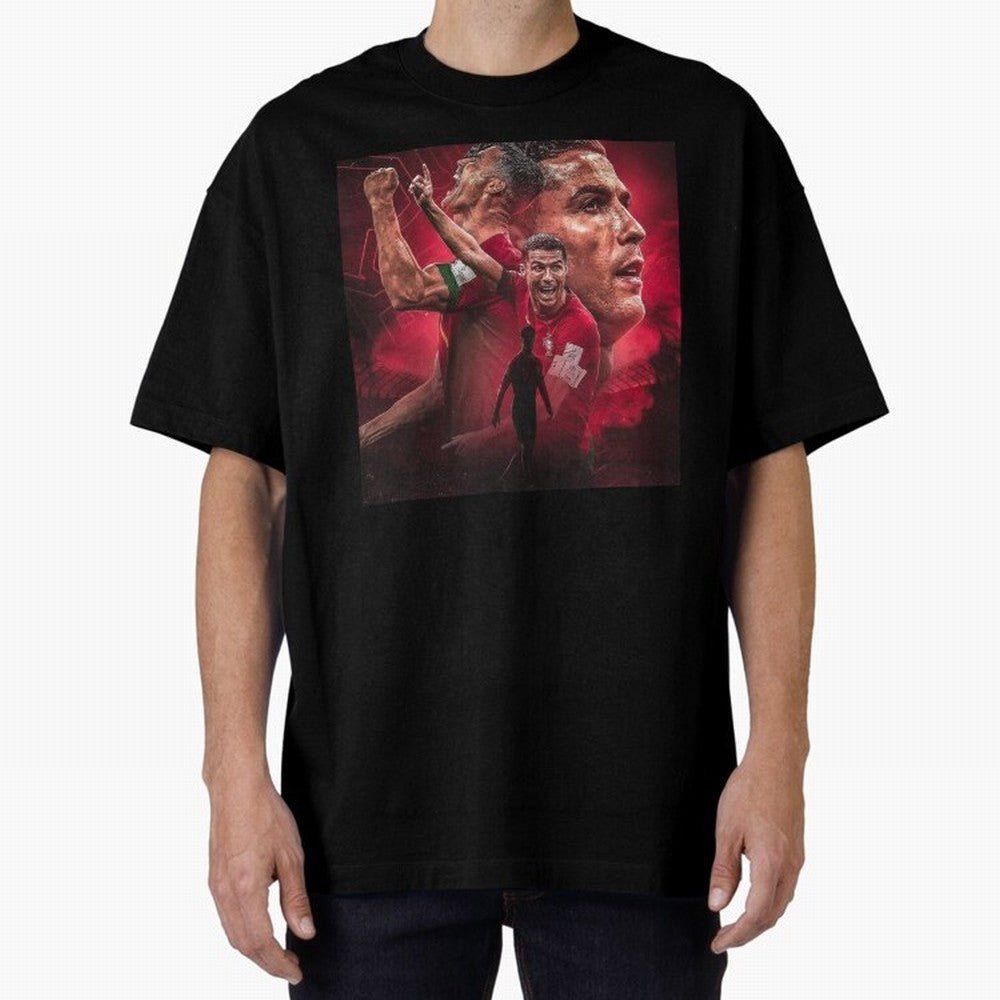 Cristiano Ronaldo - CR 7 Celebration Oversized T-Shirt Fuel the Hype around the FIFA World Cup 2026 Group Stage Journey through Cristiano Ronaldo Highlights, Germany Pride, Supporter Pride, Iconic Celebrations, Legendary Names and Global Match Day