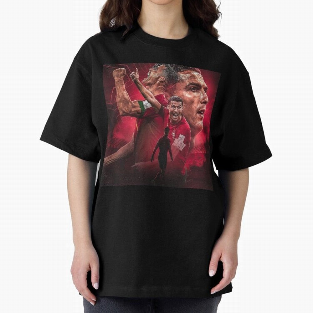 Cristiano Ronaldo - CR 7 Celebration Oversized T-Shirt Fuel the Hype around the FIFA World Cup 2026 Group Stage Journey through Cristiano Ronaldo Highlights, Germany Pride, Supporter Pride, Iconic Celebrations, Legendary Names and Global Match Day