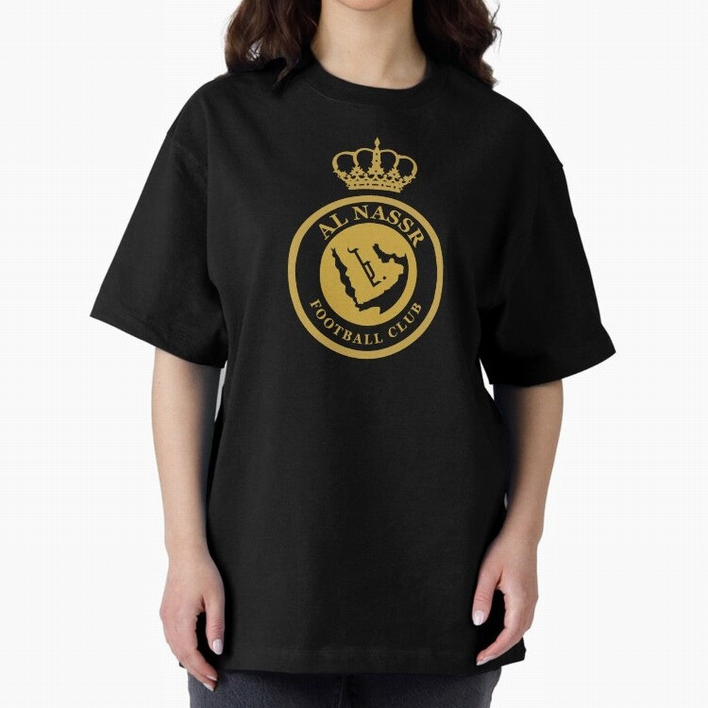 Al-Nassr Football Club - Oversized T-Shirt Fuel the Hype around FIFA World Cup 2026 for Fans of Cristiano Ronaldo, Haaland and CR7 and Germany, Bringing Championship Spirit, Famous Goals, Roaring Crowds and International Football Unity; Created for