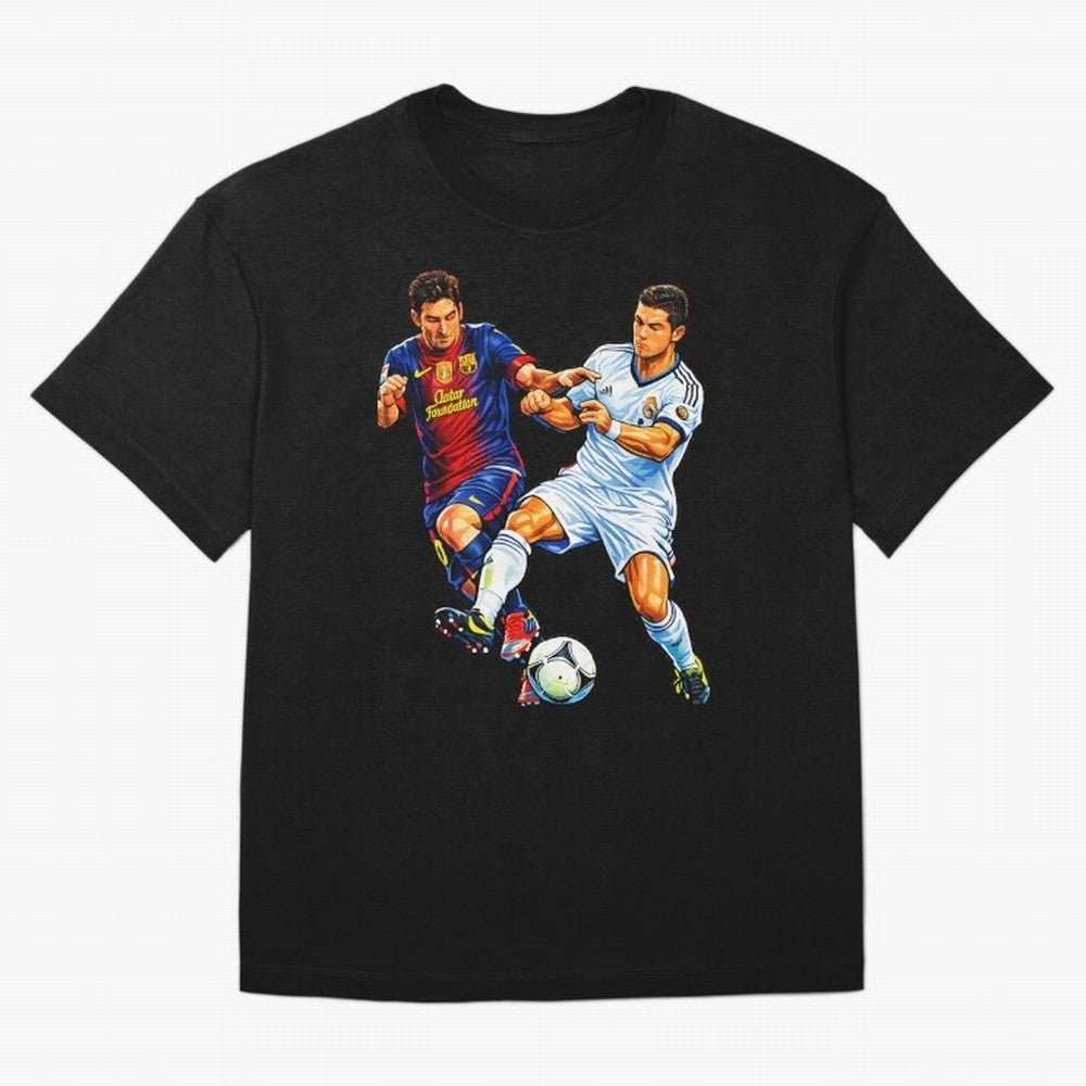 2 GOATS Oversized T-Shirt Turn Football Passion into FIFA World Cup 2026 USA Canada Mexico Spirit, with Brazil, Portugal and Argentina, Haaland, Stadium Memories, Football Loyalty, International Chants and Championship Tradition; Perfect for