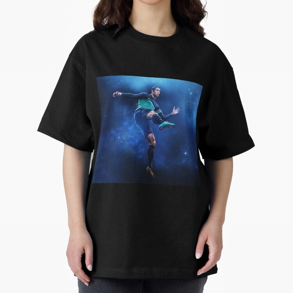 cristiano ronaldo #005 Oversized T-Shirt Step into Global Football Passion for FIFA World Cup 2026 Group Stage, Built around Mbappe and Neymar, Argentina and Brazil, Goal Celebration Energy, Supporter Heritage, Football Icons and Worldwide