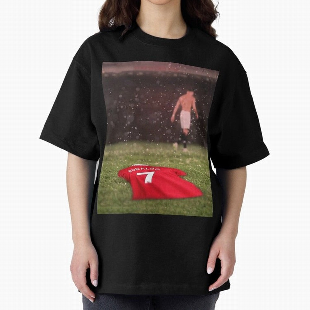 Cristiano Ronaldo Oversized T-Shirt Show Passion for the Stars of FIFA World Cup 2026 for Fans of Neymar and Brazil, Bringing Championship Spirit, Famous Goals, Roaring Crowds and International Football Unity; Great for Supporters Who Love