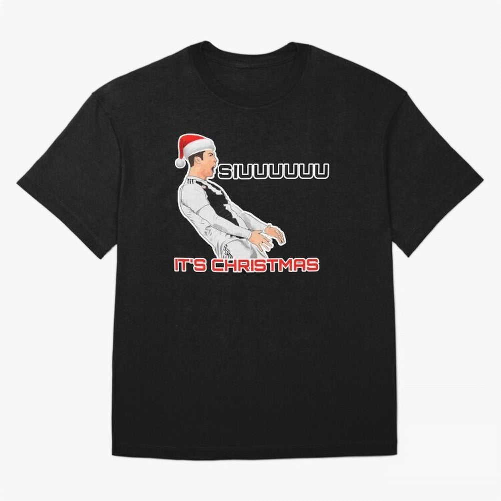 Siuuuuuu CR7 Christmas funny Oversized T-Shirt Join FIFA World Cup 2026 for Fans of Neymar, Haaland and Cristiano Ronaldo and Spain and Netherlands, Bringing Championship Spirit, Famous Goals, Roaring Crowds and International Football Unity;