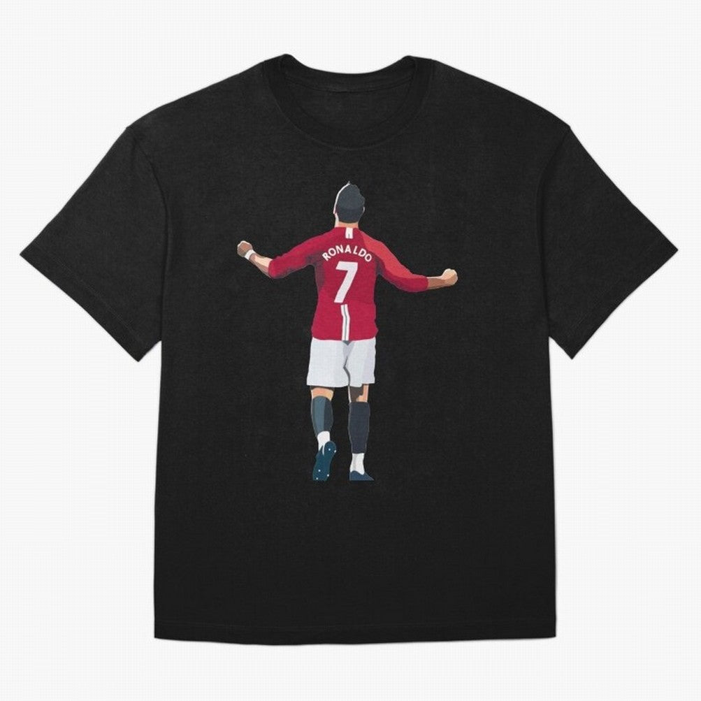 Cristiano Ronaldo Legend Cristiano Ronaldo Oversized T-Shirt Feel the Trophy Chase of Global Football Passion for FIFA World Cup 2026 USA Canada Mexico, Driven by Messi, Neymar and Mbappe, France and Portugal, Goal Celebration Energy, Supporter