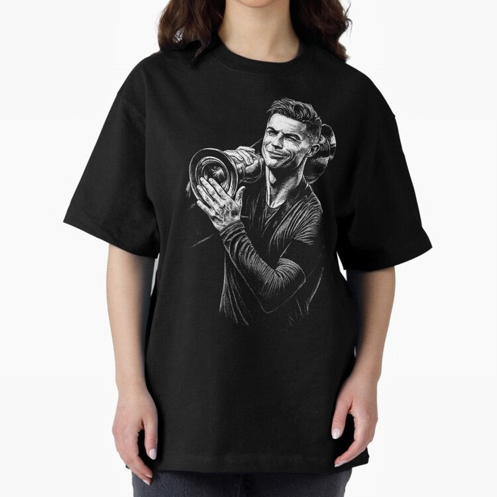 Cristiano Ronaldo Nations League Cup Oversized T-Shirt Fuel FIFA World Cup 2026 Spirit, Celebrating Germany, Cristiano Ronaldo, Haaland and CR7, Stadium Memories, Football Loyalty, International Chants and Championship Tradition; Great for Watch