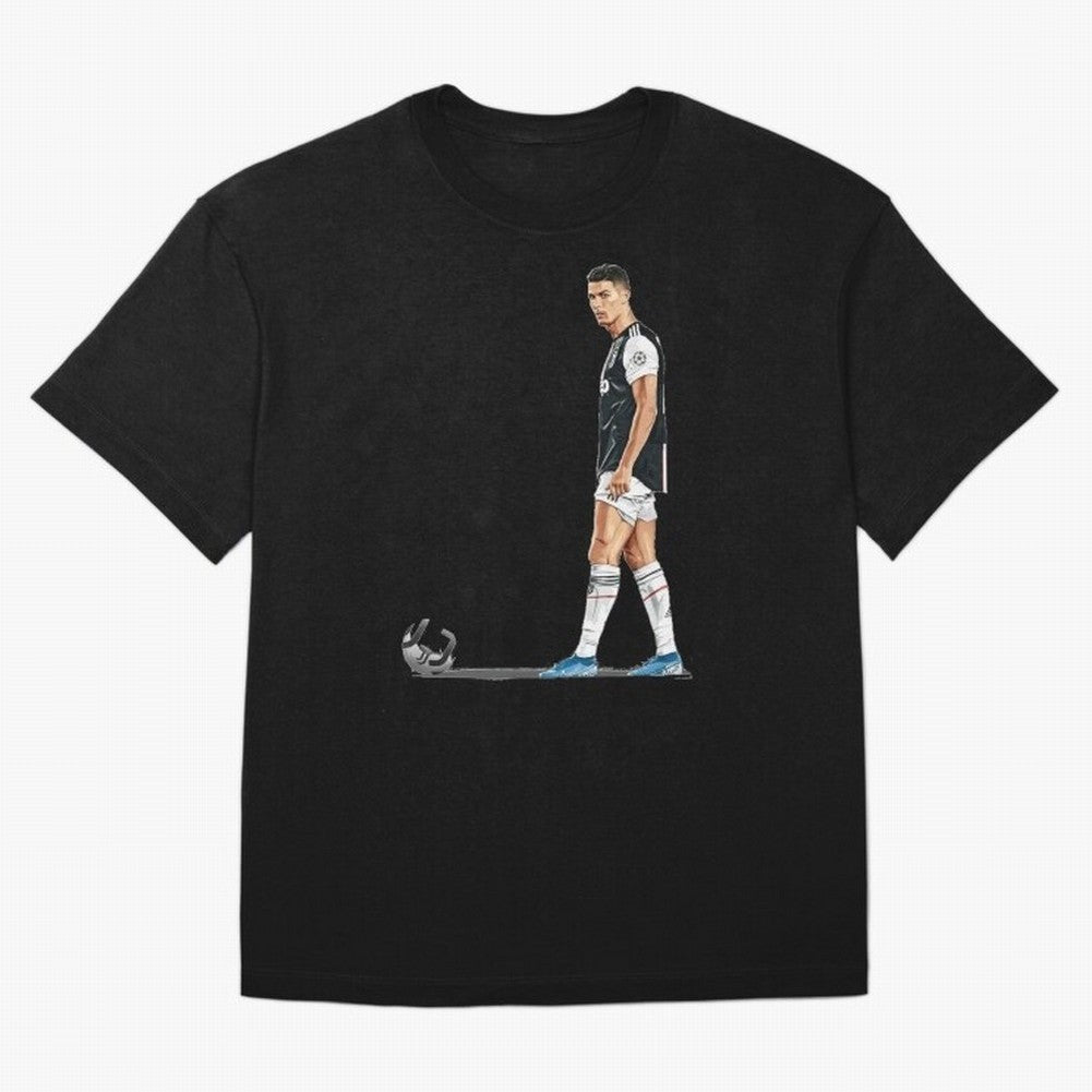 Ronaldo Watercolor Oversized T-Shirt Back the Journey through Match Day Hype around FIFA World Cup 2026 Group Stage, Mbappe, France, Supporter Pride, Iconic Celebrations, Legendary Names and Global Match Day Energy; Perfect for People Who Love