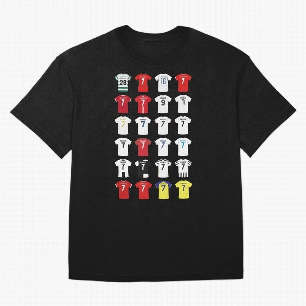 Cristiano Ronaldo Football Oversized T-Shirt Enjoy the Biggest Football Party of the FIFA World Cup 2026 Journey through CR7 and Messi Highlights, England Pride, Retro Football Energy, Iconic Rivalries, Trophy Chase Drama and Stadium Atmosphere;