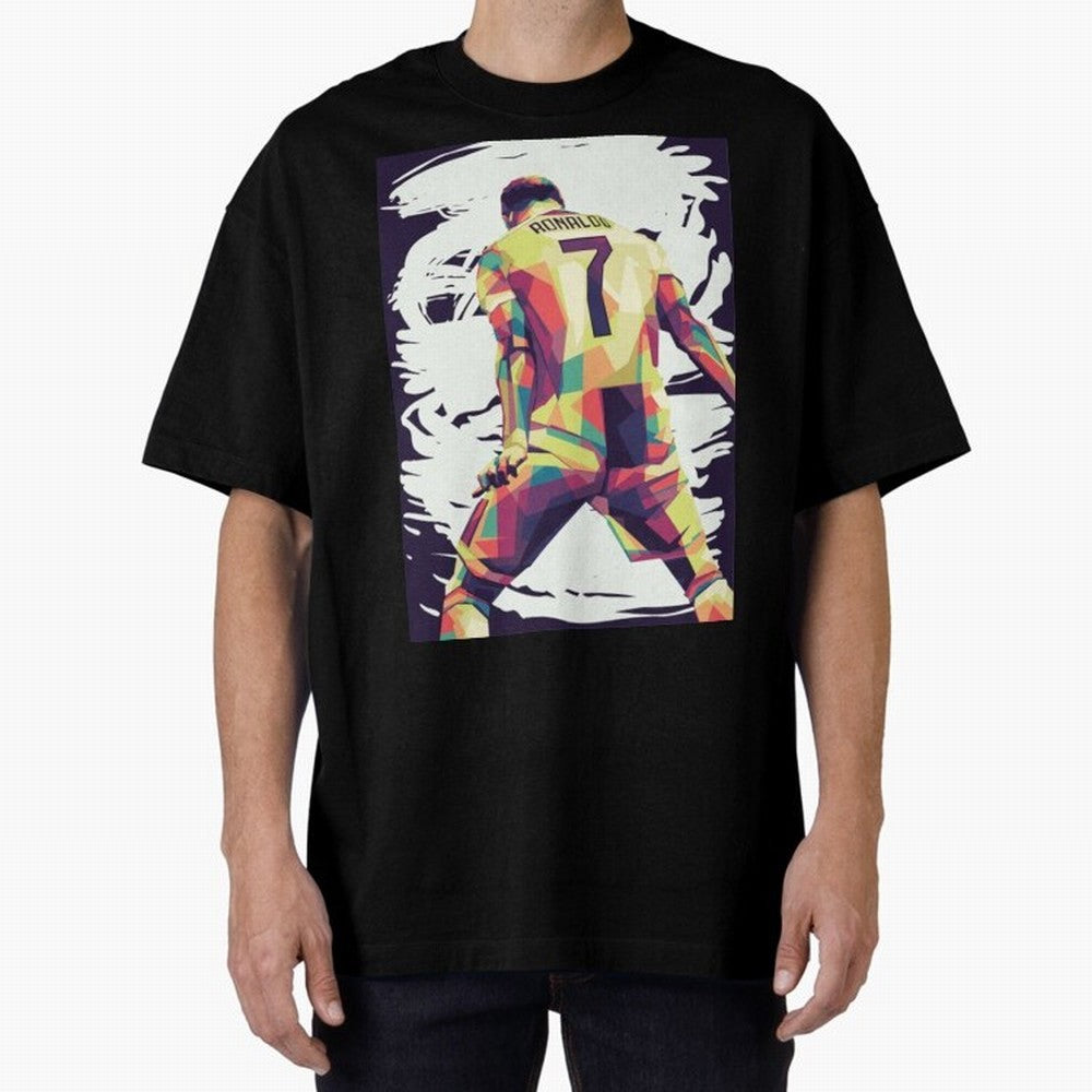 Cristiano Ronaldo Art cristiano ronaldo Oversized T-Shirt Carry the Dream of Match Day Hype around FIFA World Cup 2026 USA Canada Mexico, CR7, France and Portugal, Championship Spirit, Famous Goals, Roaring Crowds and International Football Unity;