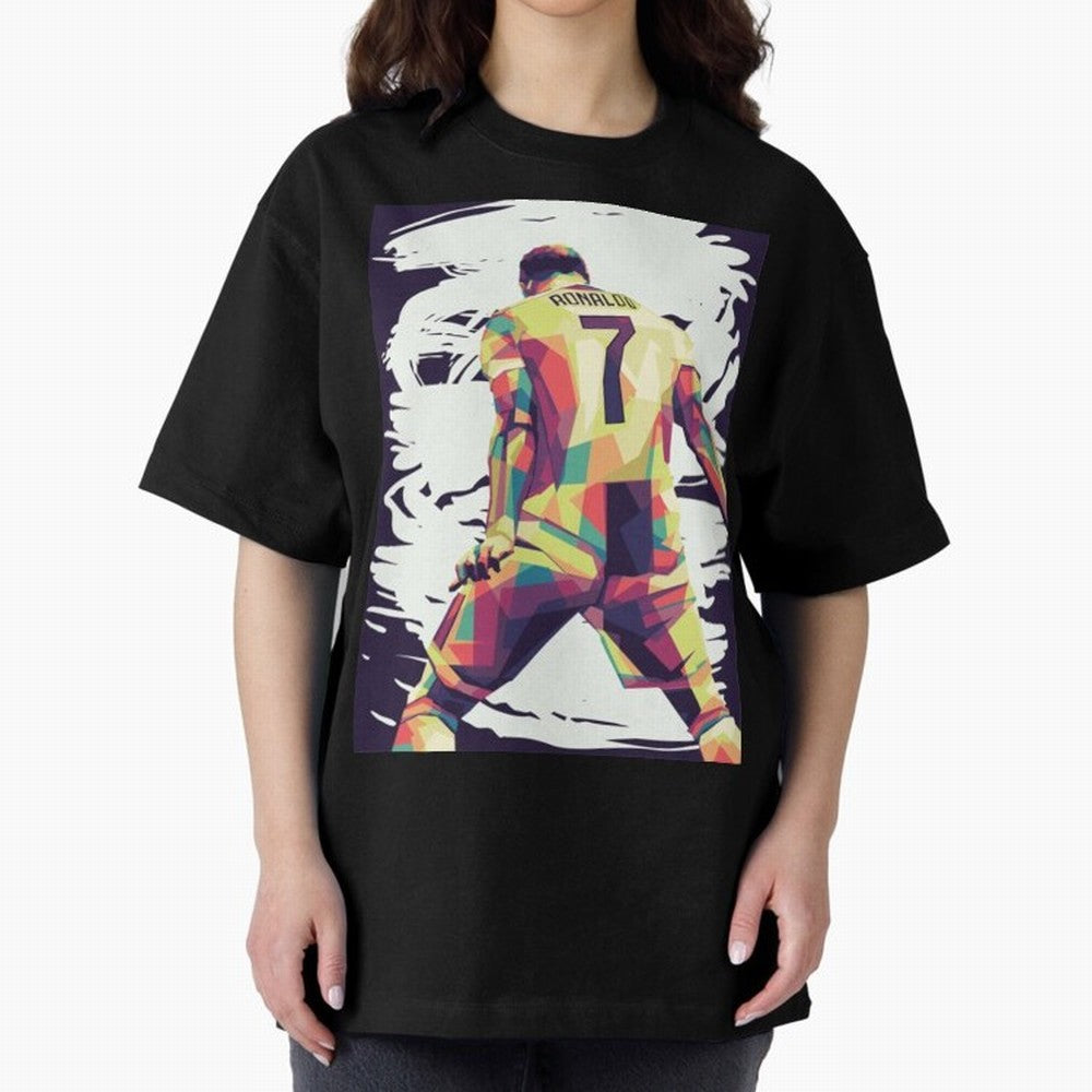 Cristiano Ronaldo Art cristiano ronaldo Oversized T-Shirt Carry the Dream of Match Day Hype around FIFA World Cup 2026 USA Canada Mexico, CR7, France and Portugal, Championship Spirit, Famous Goals, Roaring Crowds and International Football Unity;