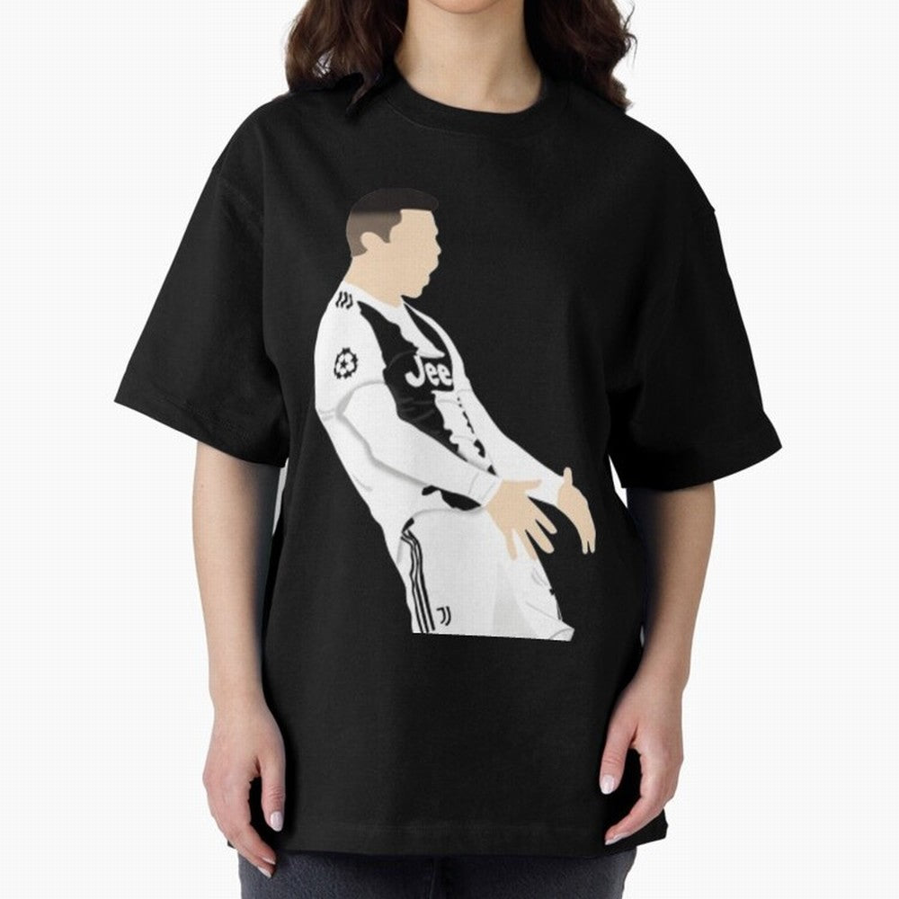 Cristiano Ronaldo Cristiano Ronaldo cr7 Oversized T-Shirt Stand Out with Spirit from Global Football Passion for FIFA World Cup 2026 Group Stage, Connected to Neymar, France and Portugal, Match Day Excitement, Supporter Culture, Golden Goals and