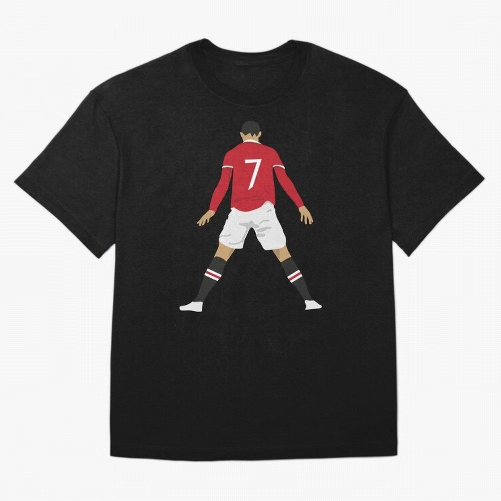 CR7 Man U SIIIIIUUUUUUU (Celebration) Oversized T-Shirt Celebrate the Road through FIFA World Cup 2026 Group Stage Spirit, Centered on Portugal, Spain and Germany, Haaland, Goal Celebration Energy, Supporter Heritage, Football Icons and Worldwide