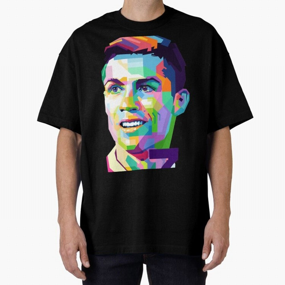 Cristiano Ronaldo CRISTIANO RONALDO 7 Oversized T-Shirt Cheer for FIFA World Cup 2026 for Fans of Neymar and Netherlands, Bringing Football Passion, Legendary Performances, Festival Vibes and Supporter Community; Great for Watch Parties, Sports