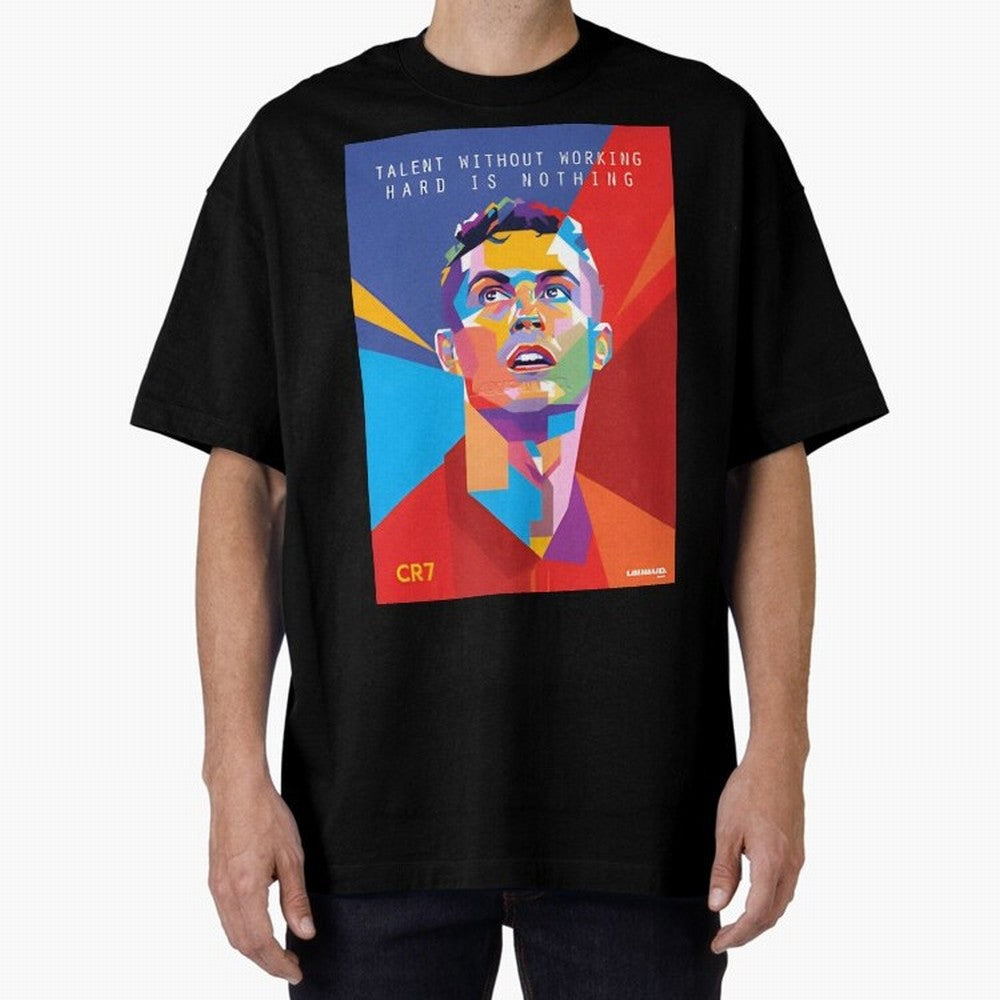 Cristiano Ronaldo Oversized T-Shirt Carry the FIFA World Cup 2026 Journey through Mbappe and Neymar Highlights, Argentina and Brazil Pride, Soccer Culture, Superstar Moments, National Team Dreams and Competitive Fire; Perfect for People Who Love