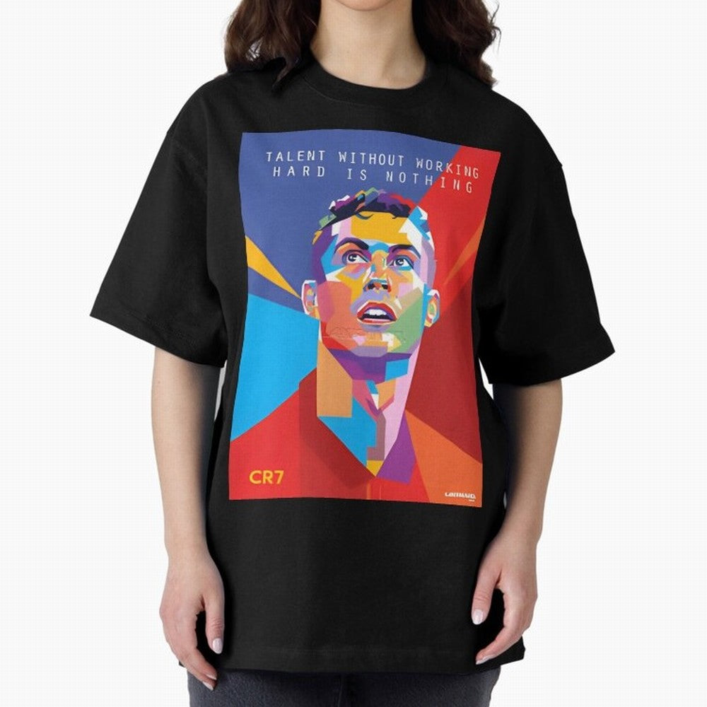 Cristiano Ronaldo Oversized T-Shirt Carry the FIFA World Cup 2026 Journey through Mbappe and Neymar Highlights, Argentina and Brazil Pride, Soccer Culture, Superstar Moments, National Team Dreams and Competitive Fire; Perfect for People Who Love