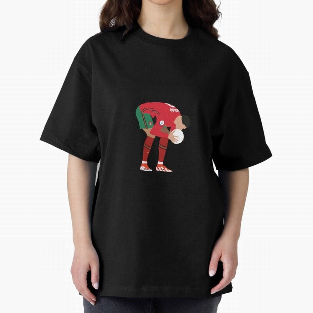 cristiano ronaldo ball kiss Oversized T-Shirt Honor Football Greatness during FIFA World Cup 2026 Group Stage for Fans of Mbappe and Neymar and Germany, Bringing Stadium Chants, National Pride, Trophy Dreams and Unforgettable Football Memories;