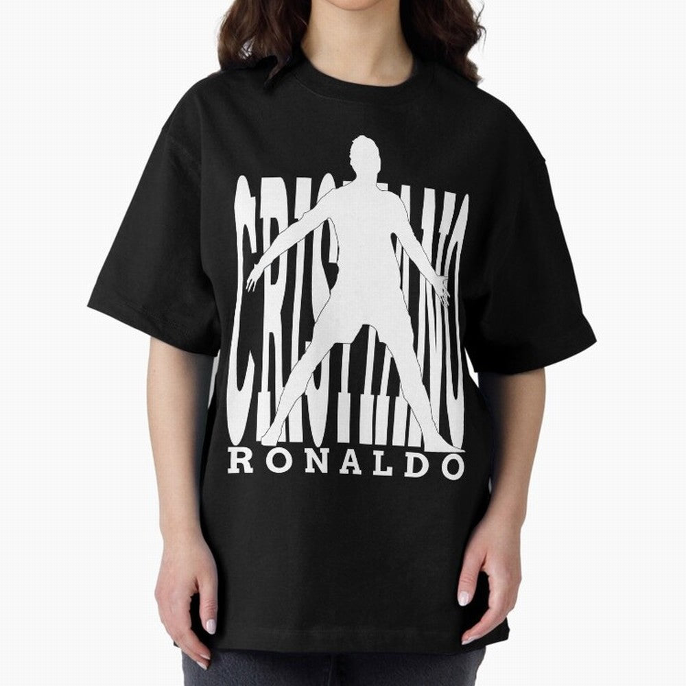 Cristiano Ronaldo - The Legend! Oversized T-Shirt Join FIFA World Cup 2026 Group Stage Spirit, with England, France and Netherlands, Neymar, Haaland and Cristiano Ronaldo, Retro Football Energy, Iconic Rivalries, Trophy Chase Drama and Stadium