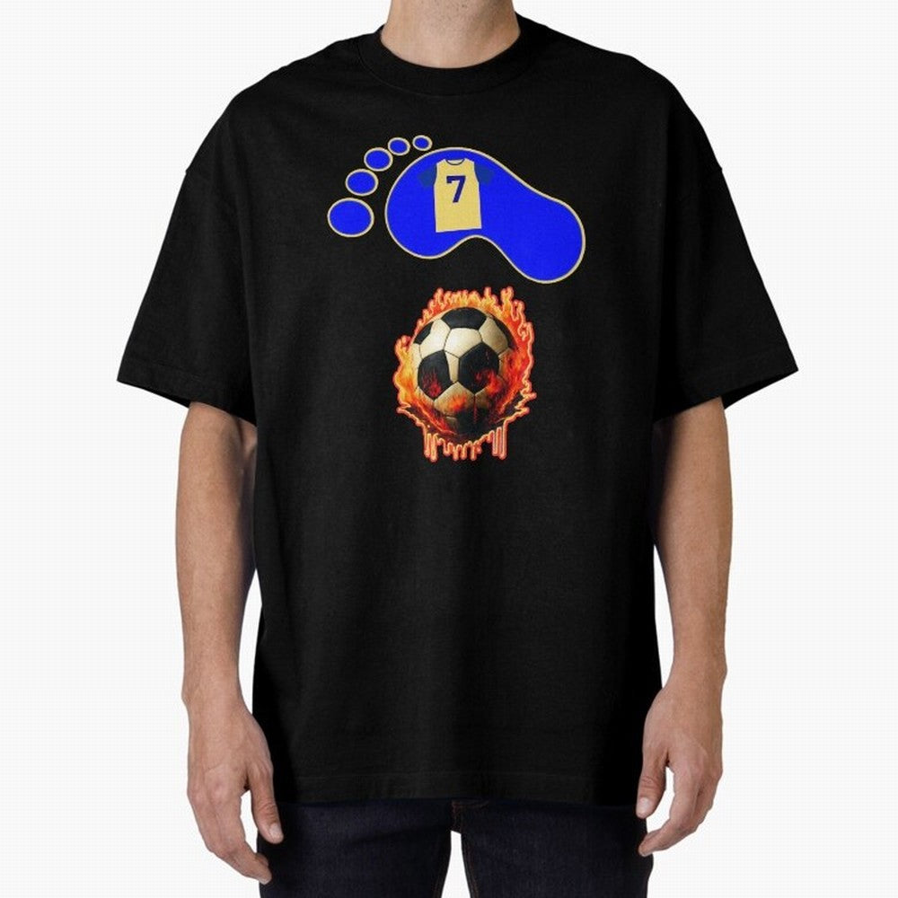 Cristiano Ronaldo 7 Oversized T-Shirt Celebrate Supporters United by Global Football Passion for FIFA World Cup 2026, Capturing Neymar, England, Retro Football Energy, Iconic Rivalries, Trophy Chase Drama and Stadium Atmosphere; Perfect for