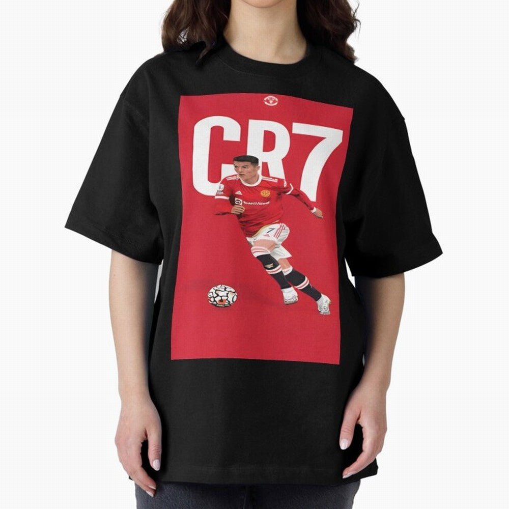 Cr7 Oversized T-Shirt Celebrate the Next Chapter of FIFA World Cup 2026 for Fans of Haaland and Mbappe and France and Portugal, Bringing Champion Mindset, Group Stage Buzz, Knockout Tension and Passionate Fan Culture; Great for Supporters Who Love