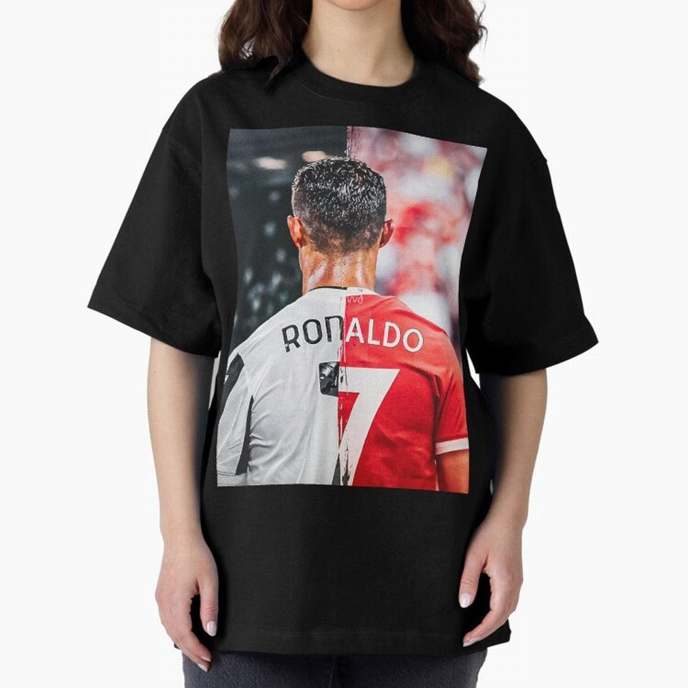 Cristiano Ronaldo , Manchester Star , Football Poster 2122 Star Oversized T-Shirt Show Match Day Excitement for FIFA World Cup 2026 Group Stage Spirit, Centered on Brazil, CR7, Fan Favorite Moments, National Team Passion, Big Match Drama and Soccer