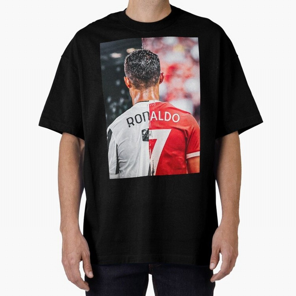 Cristiano Ronaldo , Manchester Star , Football Poster 2122 Star Oversized T-Shirt Show Match Day Excitement for FIFA World Cup 2026 Group Stage Spirit, Centered on Brazil, CR7, Fan Favorite Moments, National Team Passion, Big Match Drama and Soccer