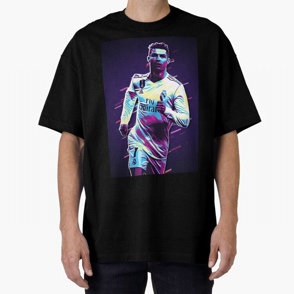 Cr7 Oversized T-Shirt Honor Champions and Dreams in FIFA World Cup 2026 for Fans of Messi and Brazil, Bringing Retro Football Energy, Iconic Rivalries, Trophy Chase Drama and Stadium Atmosphere; Made for Die Hard Supporters, Soccer Lovers, Game Day