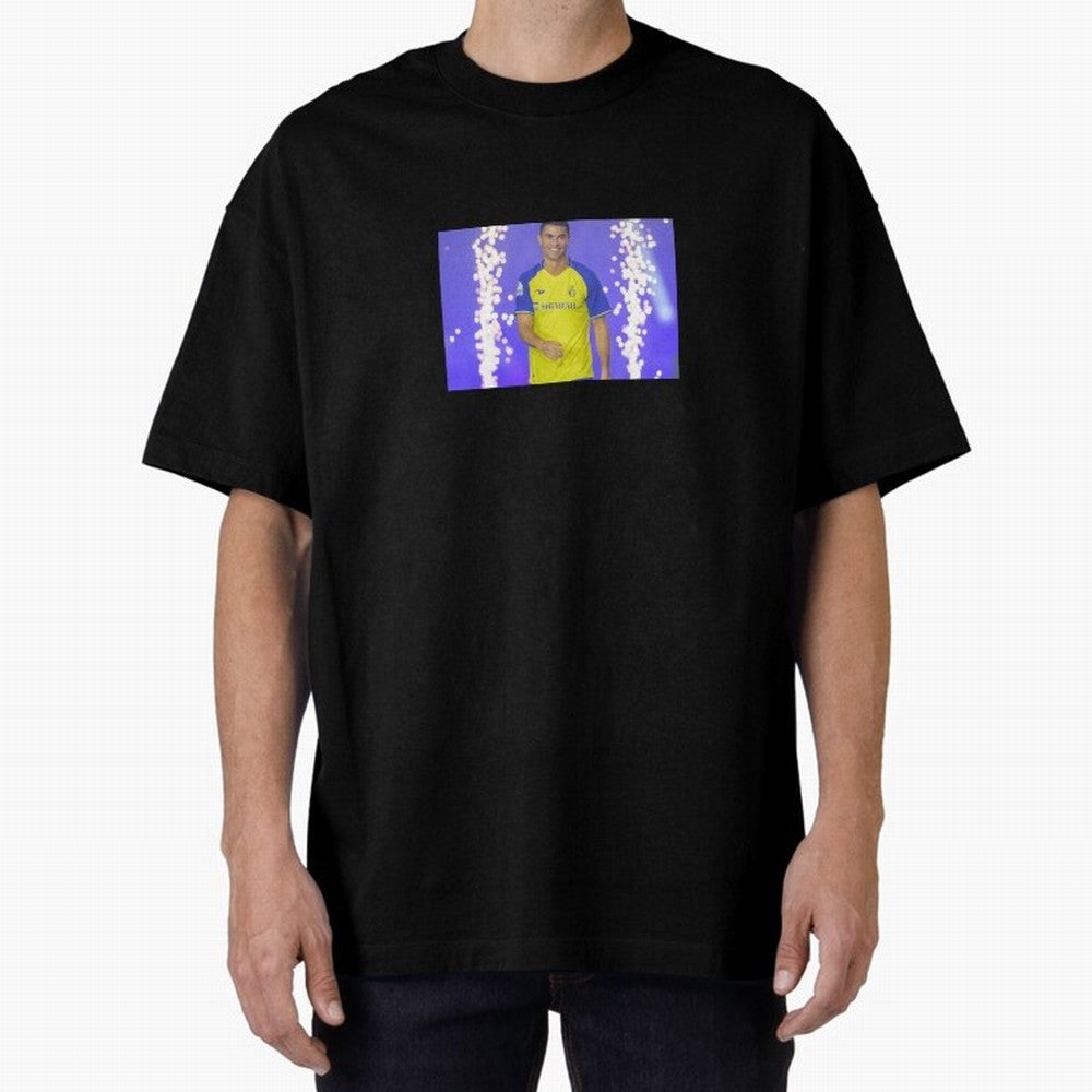 CRISTIANO RONALDO AL NASSR Oversized T-Shirt Make Game Day About Match Day Hype around FIFA World Cup 2026 USA Canada Mexico, Neymar, Haaland and Cristiano Ronaldo, Brazil, Global Supporter Spirit, Legendary Goals, National Colors and Tournament