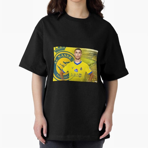 AL NASSR CRISTIANO RONALDO Oversized T-Shirt Make Memories around Global Football Passion for FIFA World Cup 2026, with CR7, France and Portugal, Classic Soccer Heritage, Championship Pressure, Fan Loyalty and International Pride; Great for