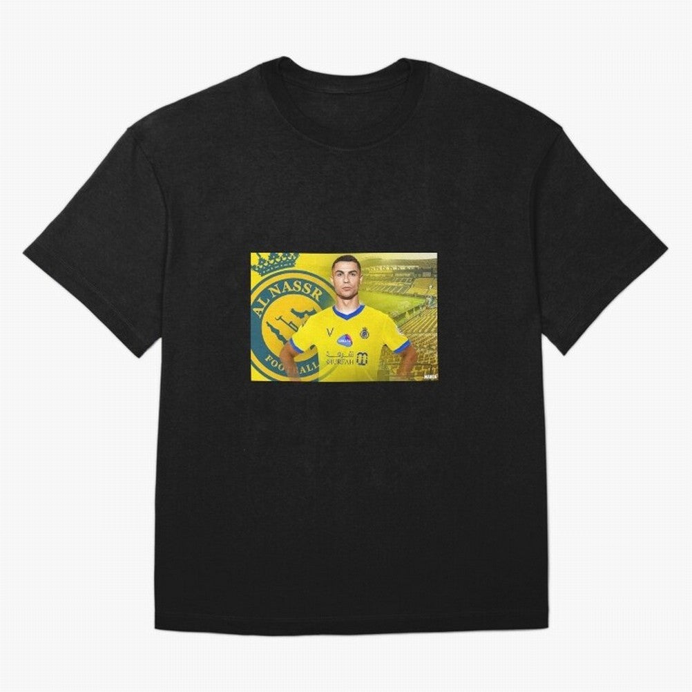 AL NASSR CRISTIANO RONALDO Oversized T-Shirt Make Memories around Global Football Passion for FIFA World Cup 2026, with CR7, France and Portugal, Classic Soccer Heritage, Championship Pressure, Fan Loyalty and International Pride; Great for